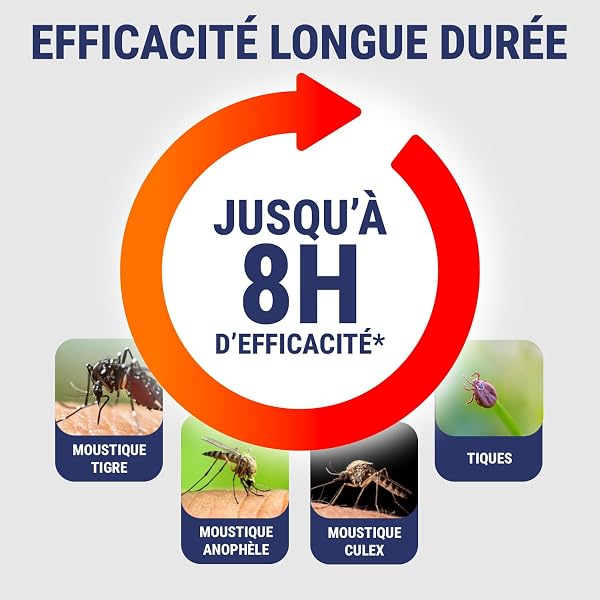 INSECT ECRAN - Spray Anti-Moustiques - Efficacité 8h - Protection contre les piqures de moustiques - Vêtements &Tissus - Sans odeur - Fabriqué en France - 100ml - 3