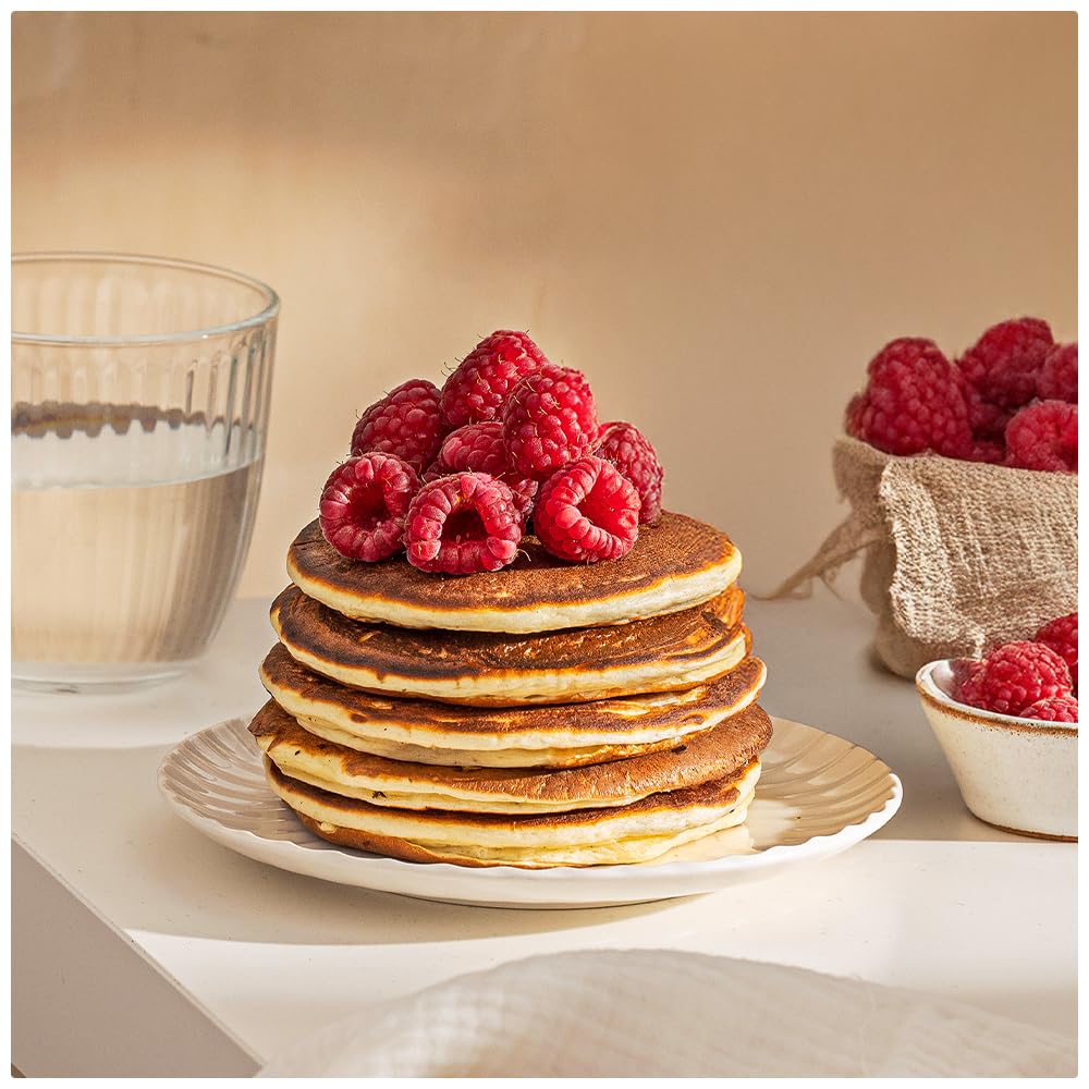 Protein Works | Diet Protein Pancakes – GOLD Innovation, Mezcla Pancakes Proteicos Premium, Desayuno Bajo en Calorías, Bajo Grasa & Azúcar, Apoya Pérdida de Peso, Natural, 25 Porciones, 1kg