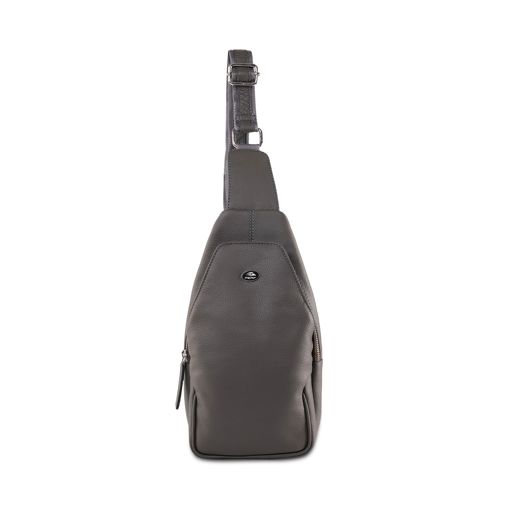 perf Genuine Leather Adjustable Sling Bag | Unisex Crossbody Travel & Office Messenger Bag | Slim & Spacious Side Bag for Men & Women-picture-43