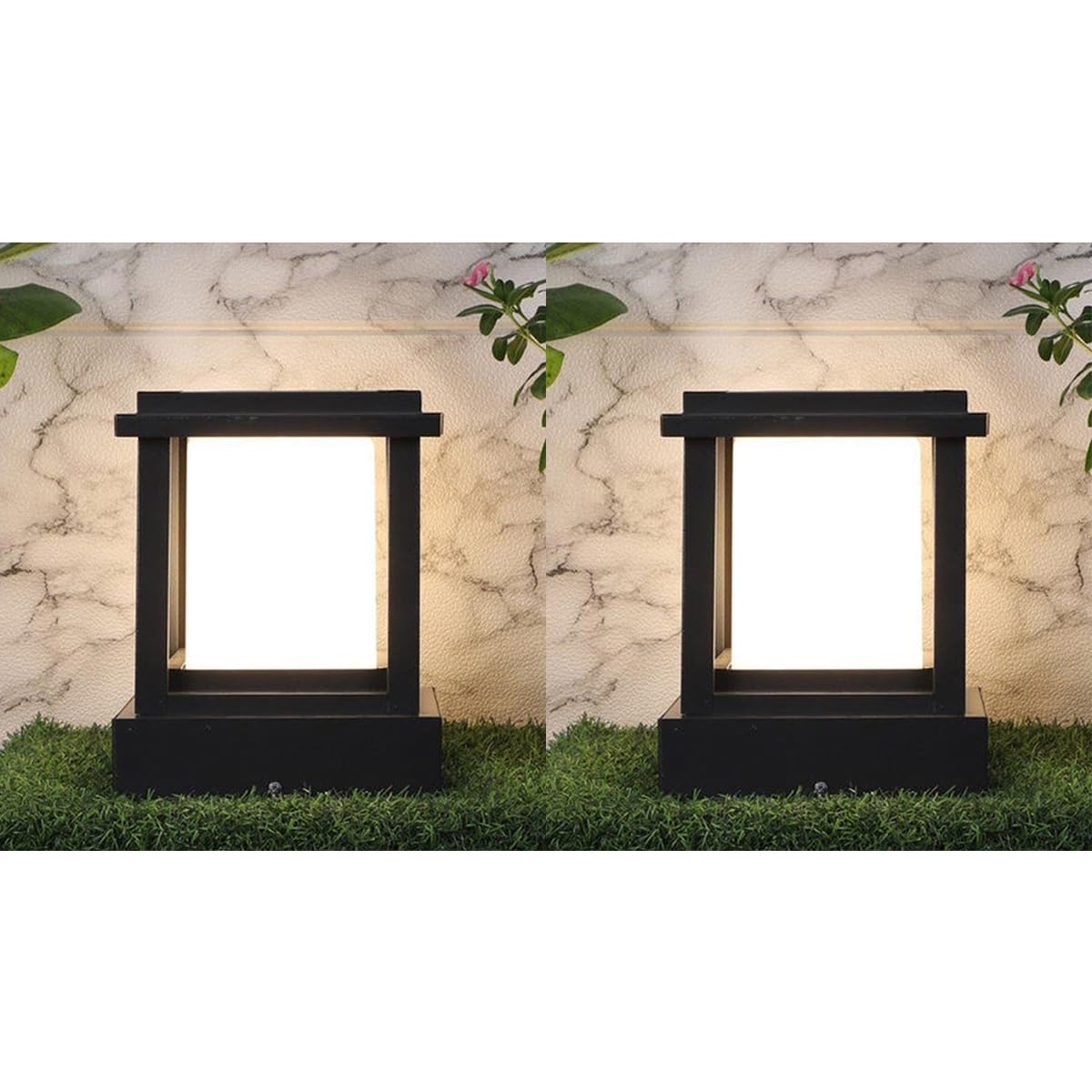 DarkVision Metal And Polycarbonate LED Gate Light For Home Gate Waterproof | Gate Lamps For Main Gate | Outdoor Garden Light | Pillar Gate Lights (Gl Stairs Big, Pack Of 2), Black (B0BJ9C54KM) Amazon Price History, Amazon Price Tracker