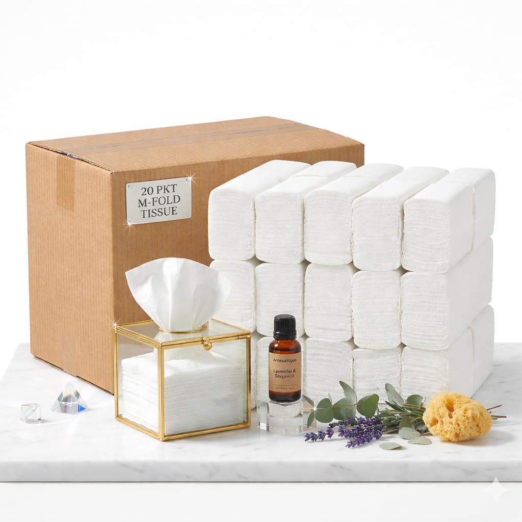 Dhwani Enterprise M Fold Tissue Paper (1170 PCS) 9 PKT With Check Duster Cloth Free (PLEASE GIVE MAXIMUM ORDER 54 PKT MORE THAN 54 PKT I CANT DISPATCH)-image-30