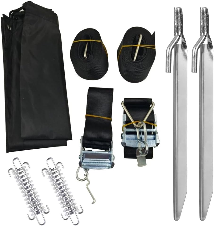 1set Awning Storm Hold Down Side Straps Canopy Securing Hooks for Thule Caravan Motorhome Storm Wind RV Accessories