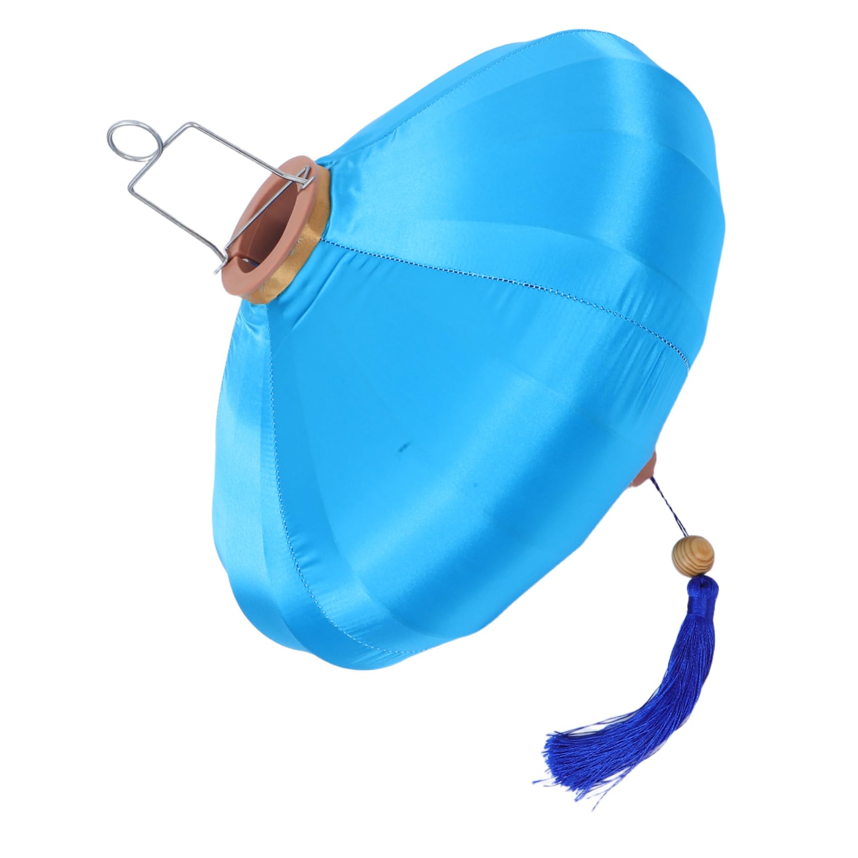 Handmade Vintage Hanging Lantern Festive Tassel Lantern for Indoor Outdoor Wedding Decor Retro Satin Pendant Light Elegant for Event Ambiance