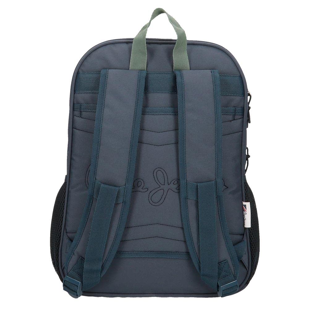 Pepe Jeans Tom Mochila Escolar, Azul