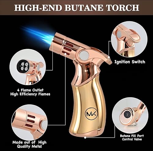 Miniatura 3 de Kit de ahumador antiguo | Kit de ahumador de cóctel con antorcha | 4 astillas de madera | Kit de fumador de bebidas antiguas | Accesorios de