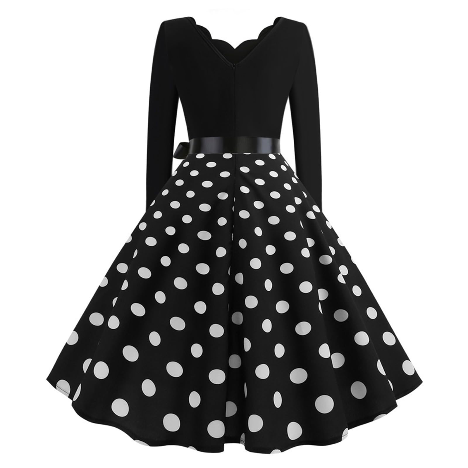 Abiti da donna casual estivi a maniche lunghe con scollo a V a pois 2026 abito da spiaggia 2026 vacanza sexy primavera grafica trendy club per sposa lavoro donna festa cocktail data notte fluida