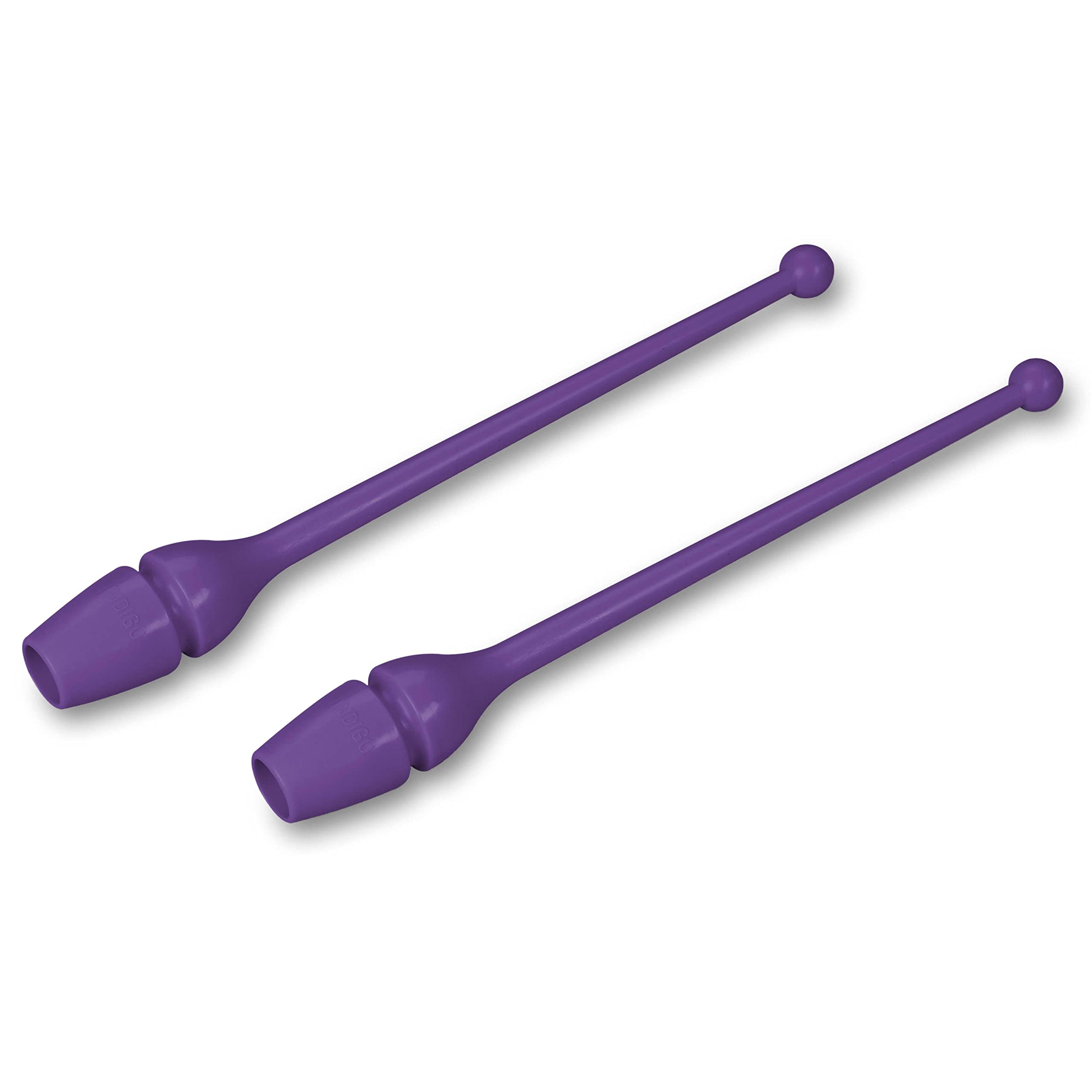 DRUNA Mazas de Gimnasia Rítmica de Termoplástico Indigo No Engarzables de Iniciación 36 cm