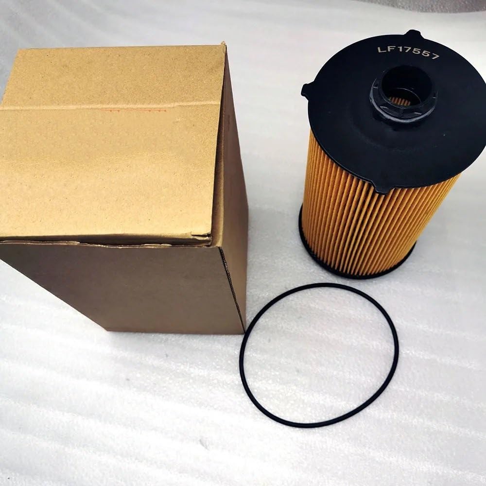 Filtro de Aceite para Coche Filtro de aceite motor Filtro de aceite compatible con LF17557. Elemento filtrante sin metal. Sustituye al filtro de lubricante.