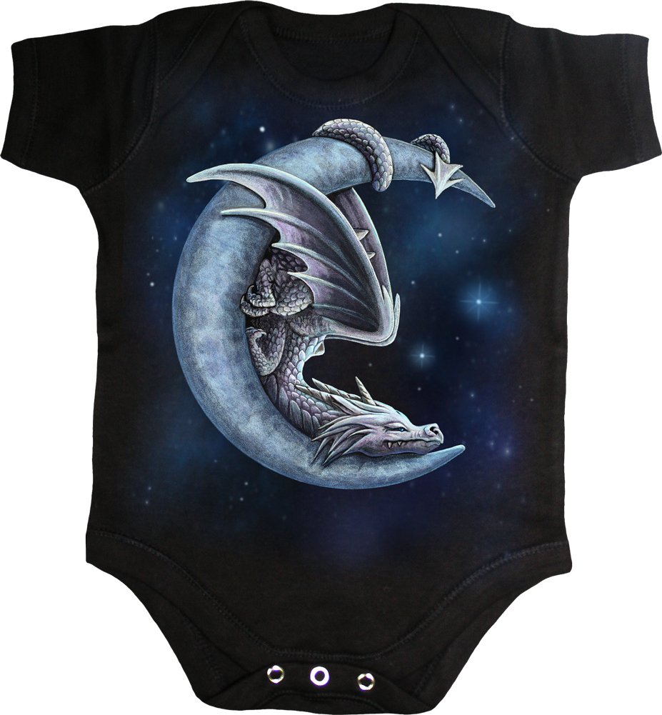 Spiral - SWEET DREAMS - Baby Grows Blk - S