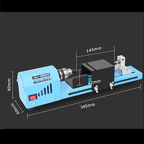Miniatura 5 de MALAXA LIANXIAO - Mini máquina de torno de 12 V, 24 V, mini máquina de cuentas de torno de 150 W, bricolaje de carpintería, molienda, cuentas de