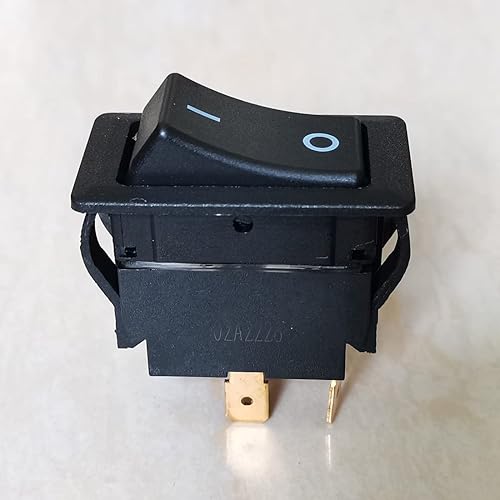 Miniatura 2 de 1 pieza KEDU HY60E Interruptor de botón pulsador ON-Off Interruptor basculante 20A 125V 16(8) A 250V E195428 Negro