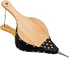 Bellows for Fire Pit,17x 7.5 Bellows for Wood Stove Camping, Fireplace Blower with Hanging Strap,Cast Nozzle Fireplace Bellows Indoor(Black)