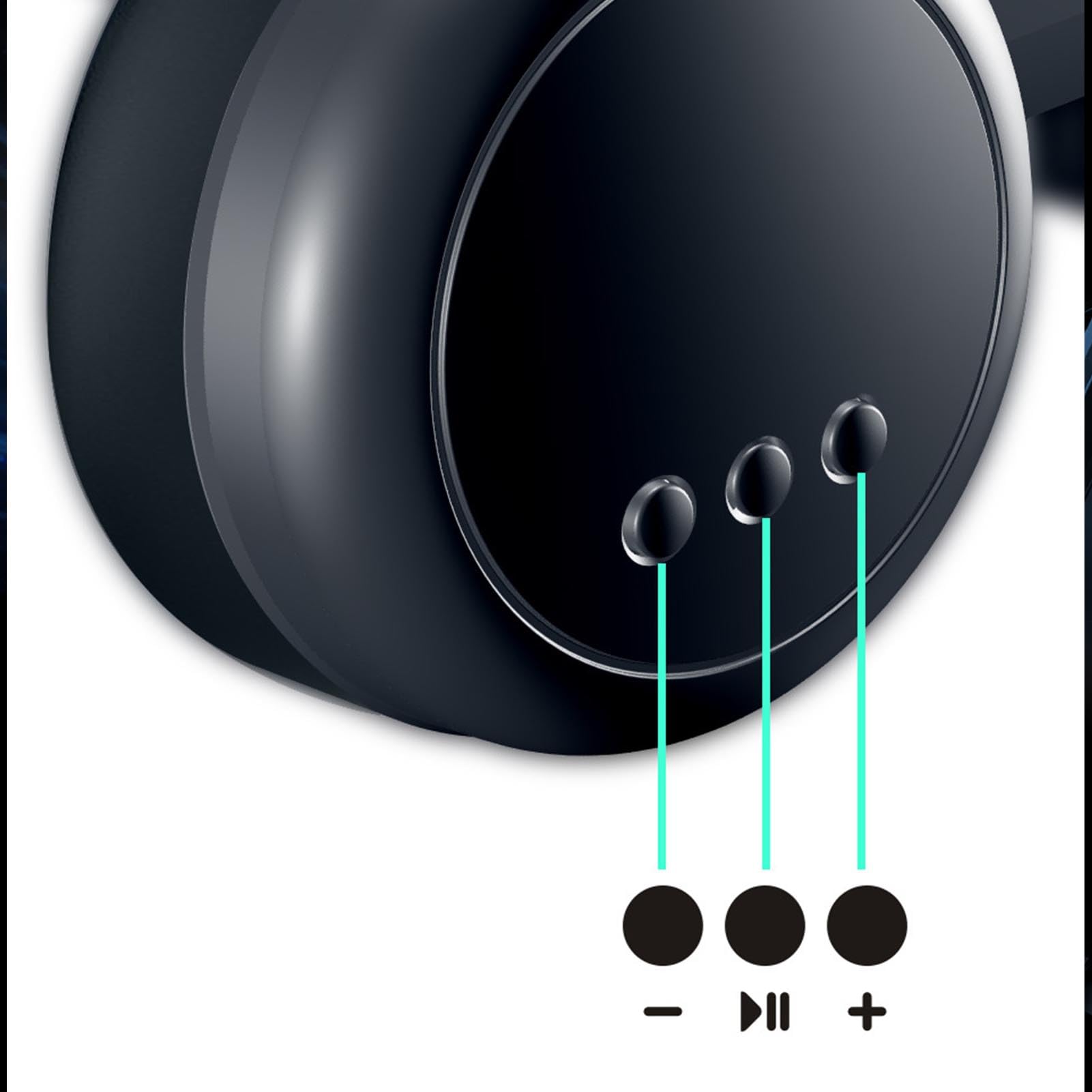 POENVFPO Cuffie per Realtà Virtuale Ampio Angolo di Visione Regolabile Blocco Luce Blu Cuffie Altoparlante Occhiali VR per Telefono Adatte per Utenti