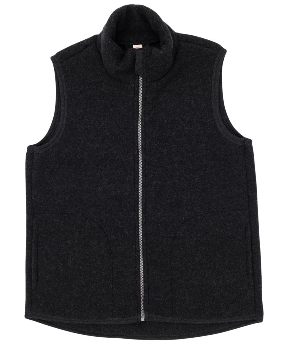 Engel, Women's Fleece Vest with Zip, 100% Wool (Merino, kbT), black, 42-44