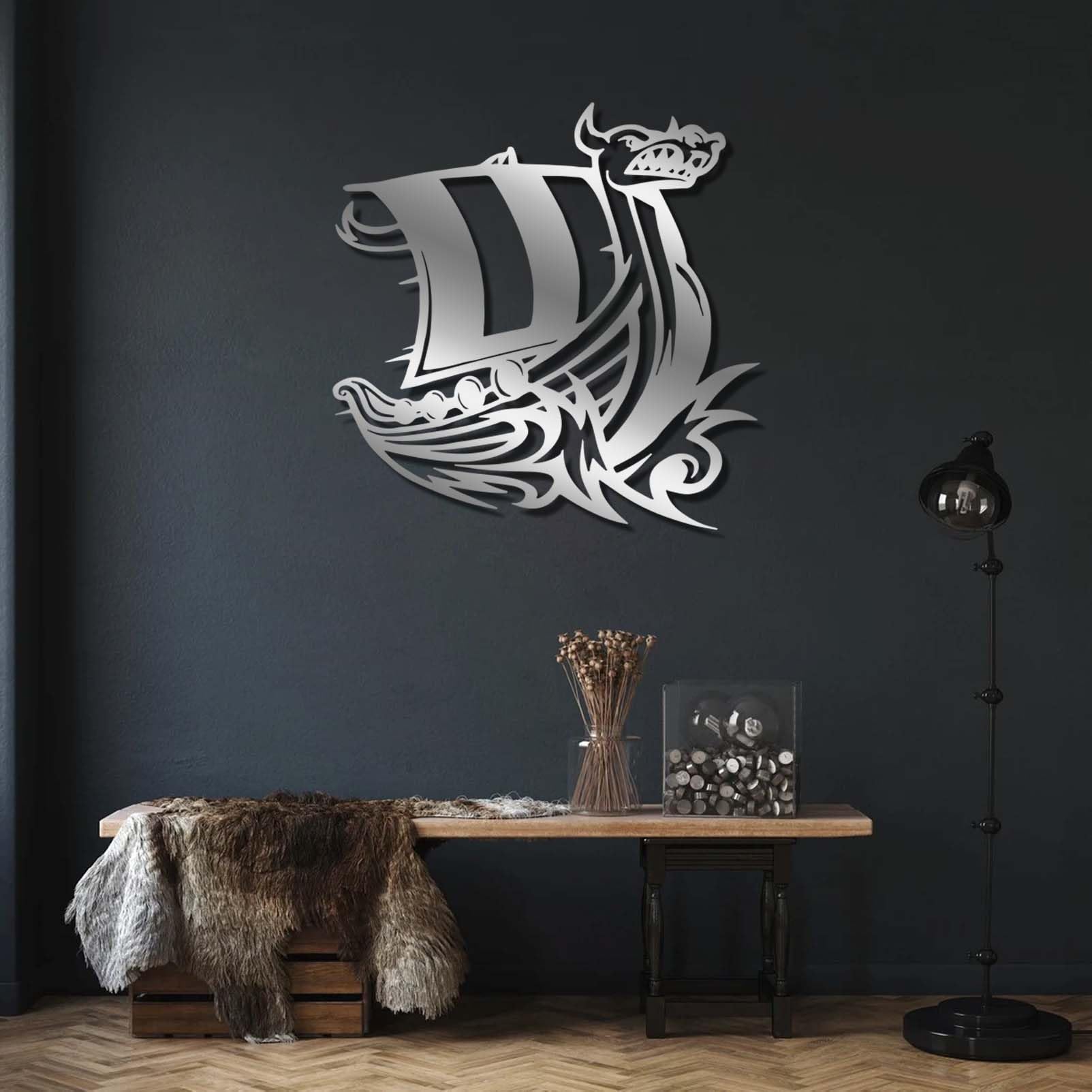 Amazon.com: Viking Ship Metal Wall Decor, Nautical, Boat Art