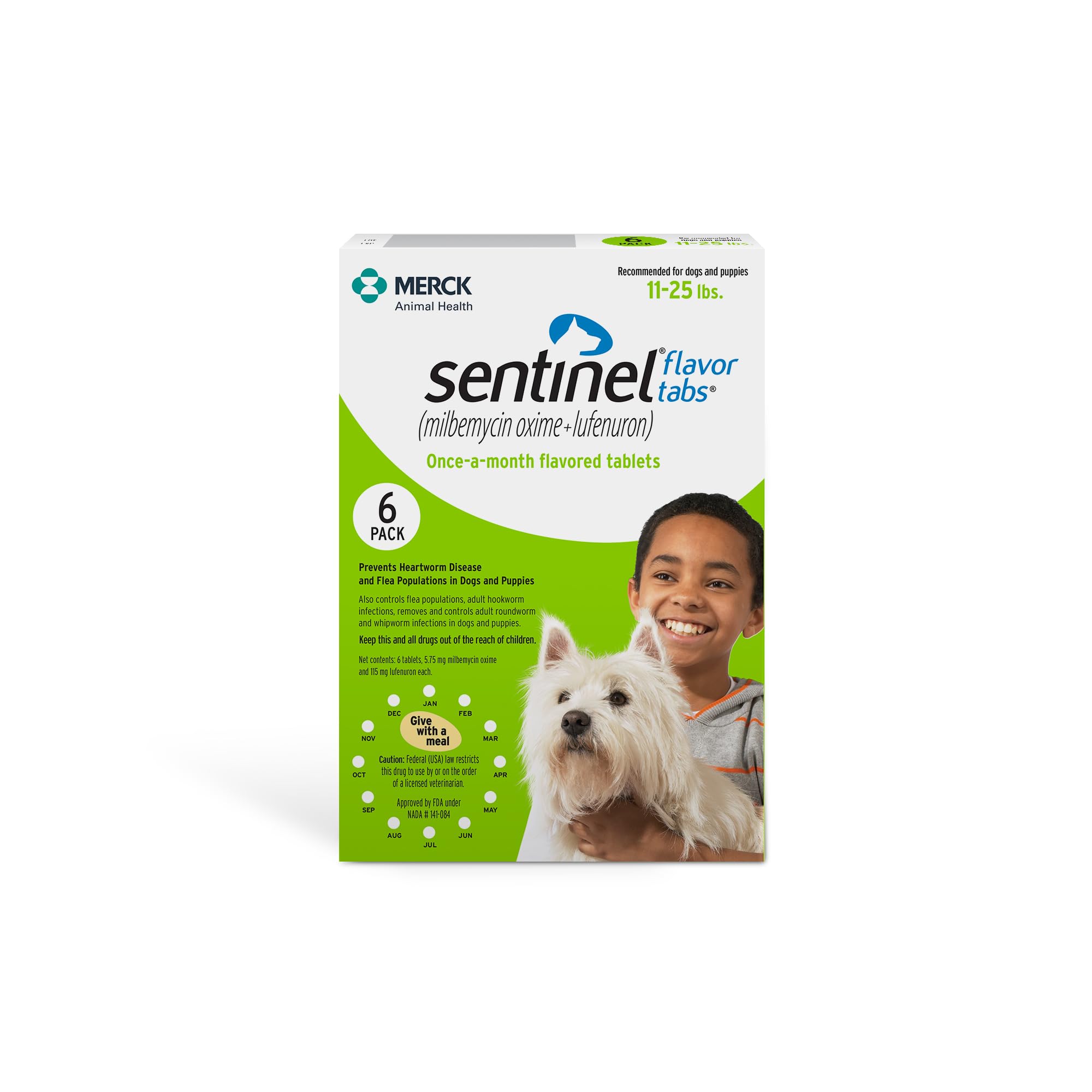 Sentinel Flavor Tabs for Dogs 11-25 lbs