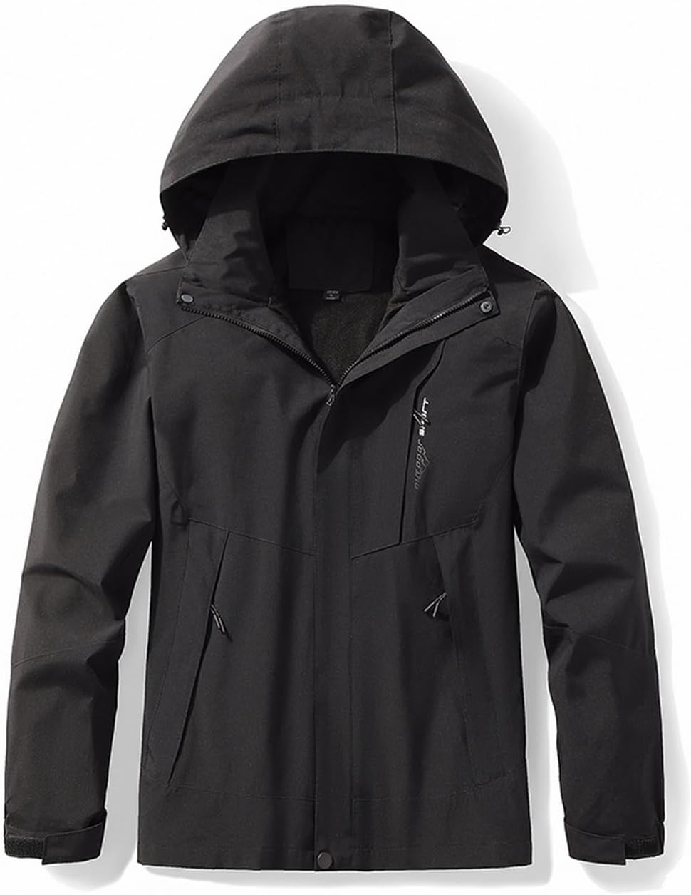 Men's Rain Jacket Hooded Waterproof Raincoat Lightweight Windbreaker