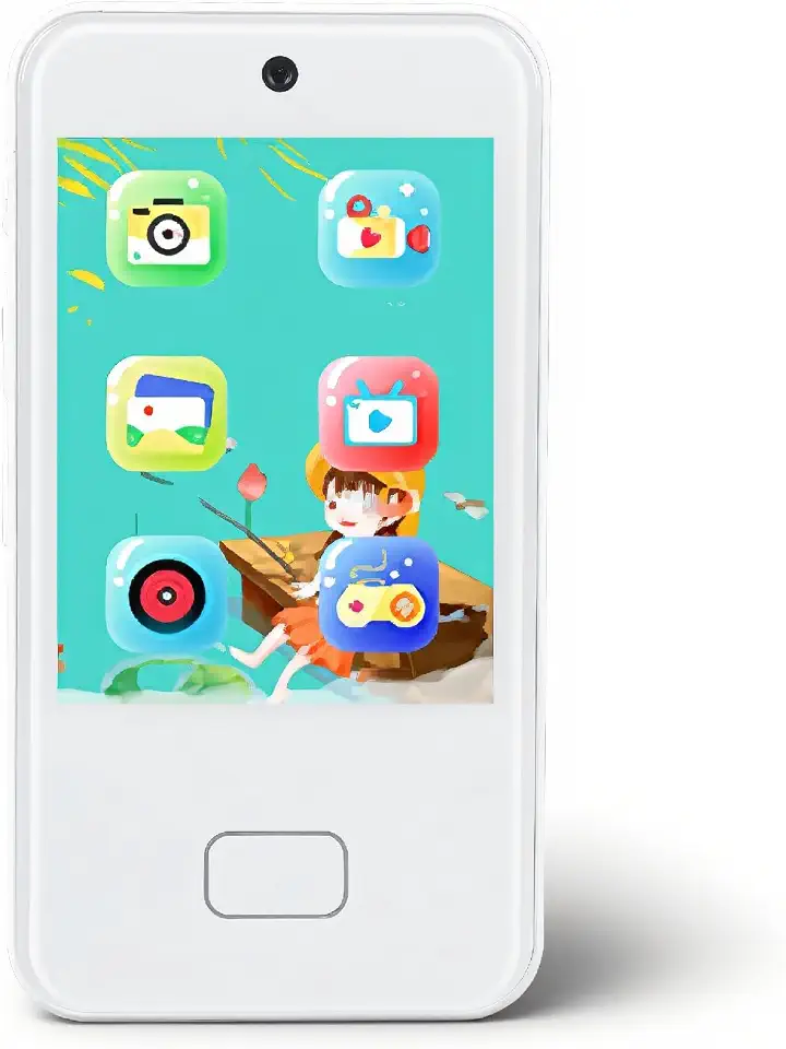 Mini 48MP HD Camera Small Phone, 2.8 Inch IPS Touch Display, Mobile Phon, Built in 32G Memory Card for Students, Cellphone for Landscape Photography with 600mAh Battery (White)