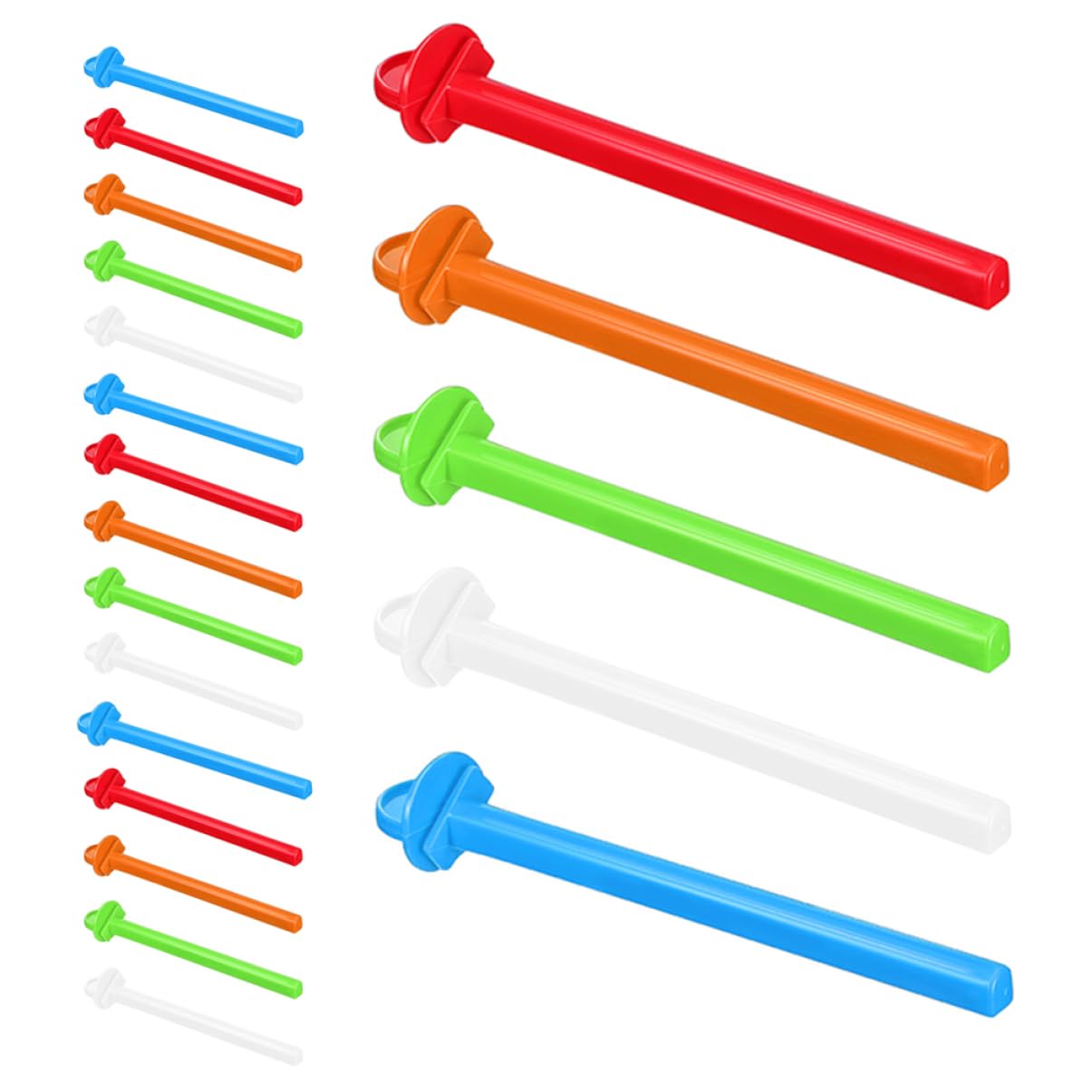 Toyvian Bird Perch Stands 20 Pcs Plastic Cage Perches for Budgies Canaries Finches with Nail Grinding Climbing Paw Rest Easy to Install Birdcage Accessories