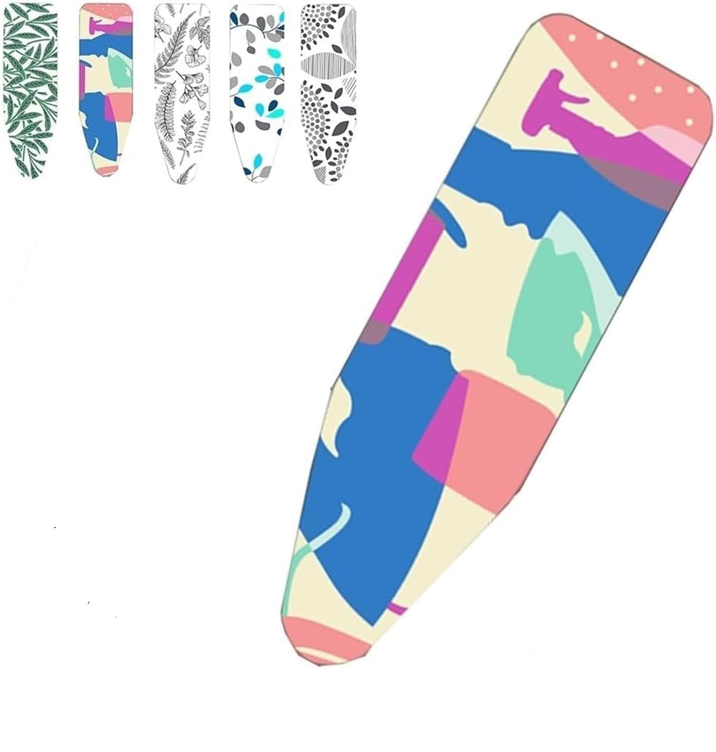 Funda de tabla de planchar impresa de repuesto para plancha con relleno de algodón