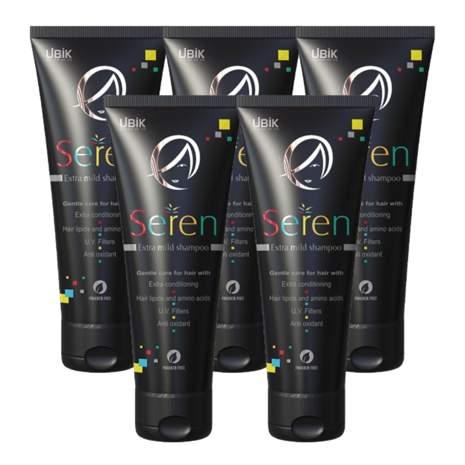 Seren Extra Mild Shampoo - a gentle cleanser for hair with extra conditioning effect : 200 ml : Pack of 5-picture-12