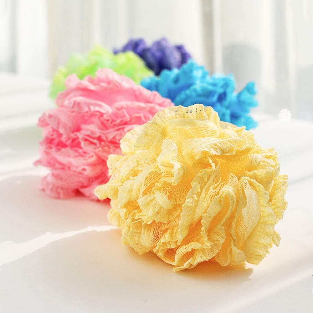 Gąbka do kąpieli 1 szt. Wielobarwna piłka do kąpieli Bathsite wanny fajna piłka ręcznik kąpielowy Scrubber czyszczenie ciała siatka gąbka do mycia produktu