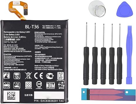 Pattaya New Replacement Battery BL-T36 Compatible with BL-T36 LG K10 2018 K30 K11 2018 X410 X410AS X410E X410X