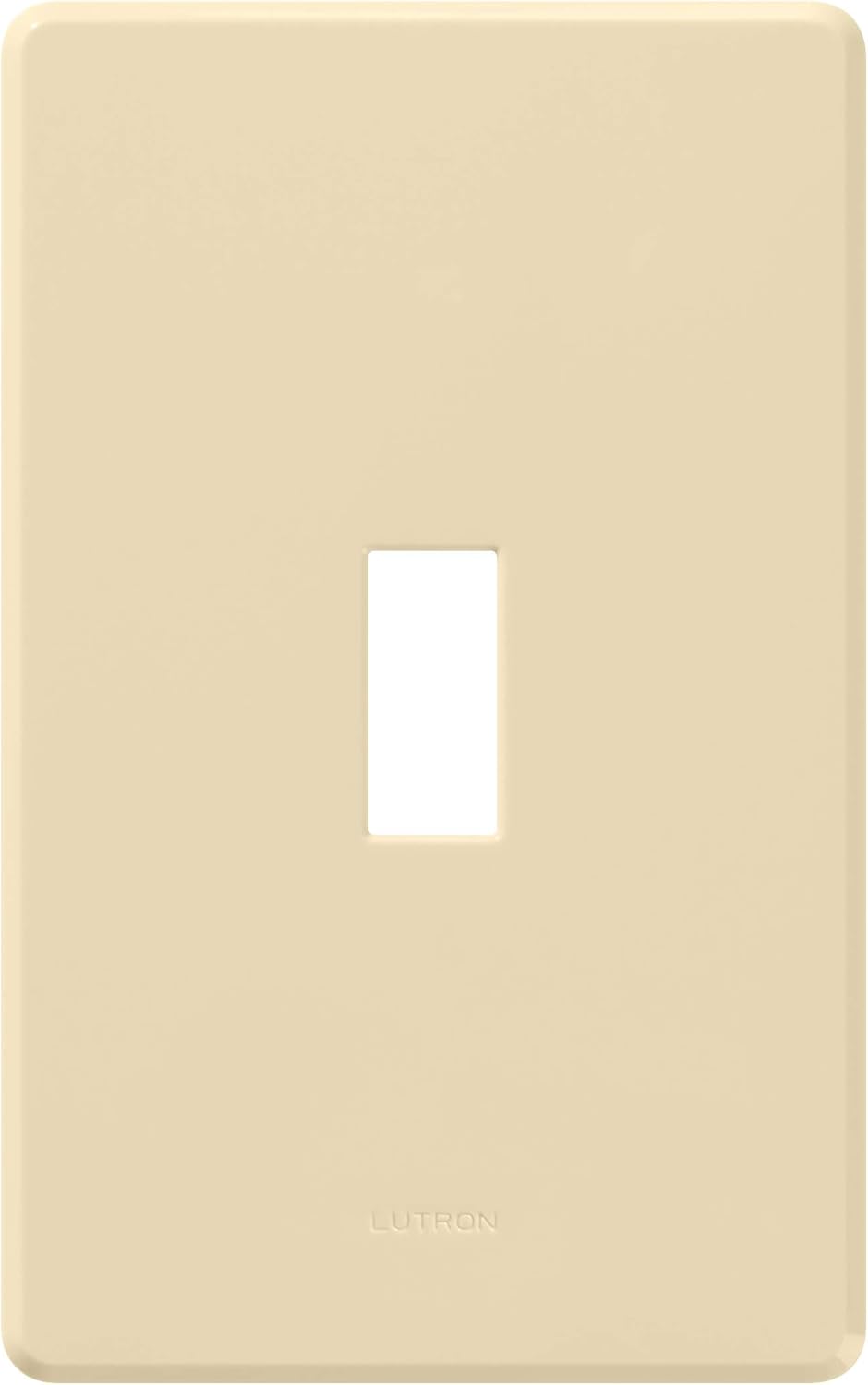 Lutron Fassada 1 Gang Wallplate for Toggle-Style Dimmer and Switches, FG-1-AL, Almond (1-Pack)