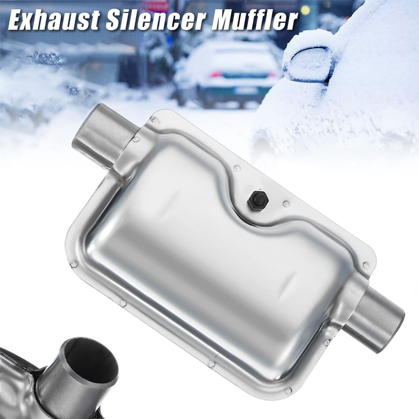 Silenziatore di scarico per auto, morsetto di scarico per auto, kit di riscaldamento per generatori di corrente, morsetti in acciaio inox, 24 mm, per riscaldamento ad aria diesel