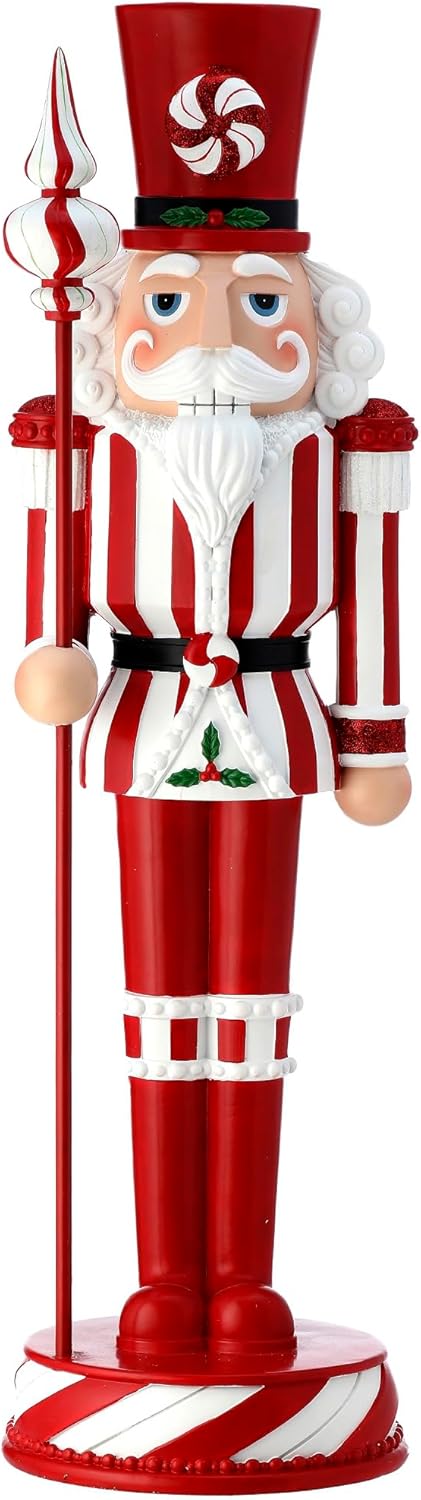 Regency International 13" Resin Peppermint Nutcracker