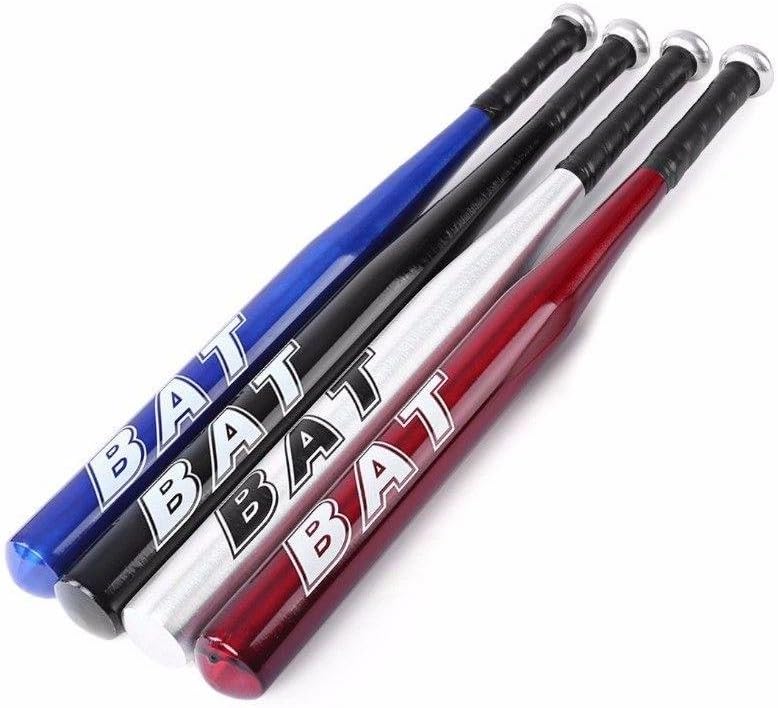 Metal ALLOY BASEBALL BAT -Ideal For Outdoor Sports, Anti Skid Handle, Asstd Colours, 62cm & LED Keychain Light