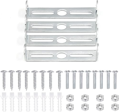 4 paquetes de soporte de montaje universal para luminarias cuadradas, soporte de montaje de placa de luz de techo de 3 pulgadas para pared, soporte