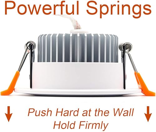 Miniatura 5 de Iluminación empotrable LED regulable de 3 pulgadas, luz descendente de retrofit de 7 W, luz blanca diurna de 6000 K, CRI 80 con controlador LED,