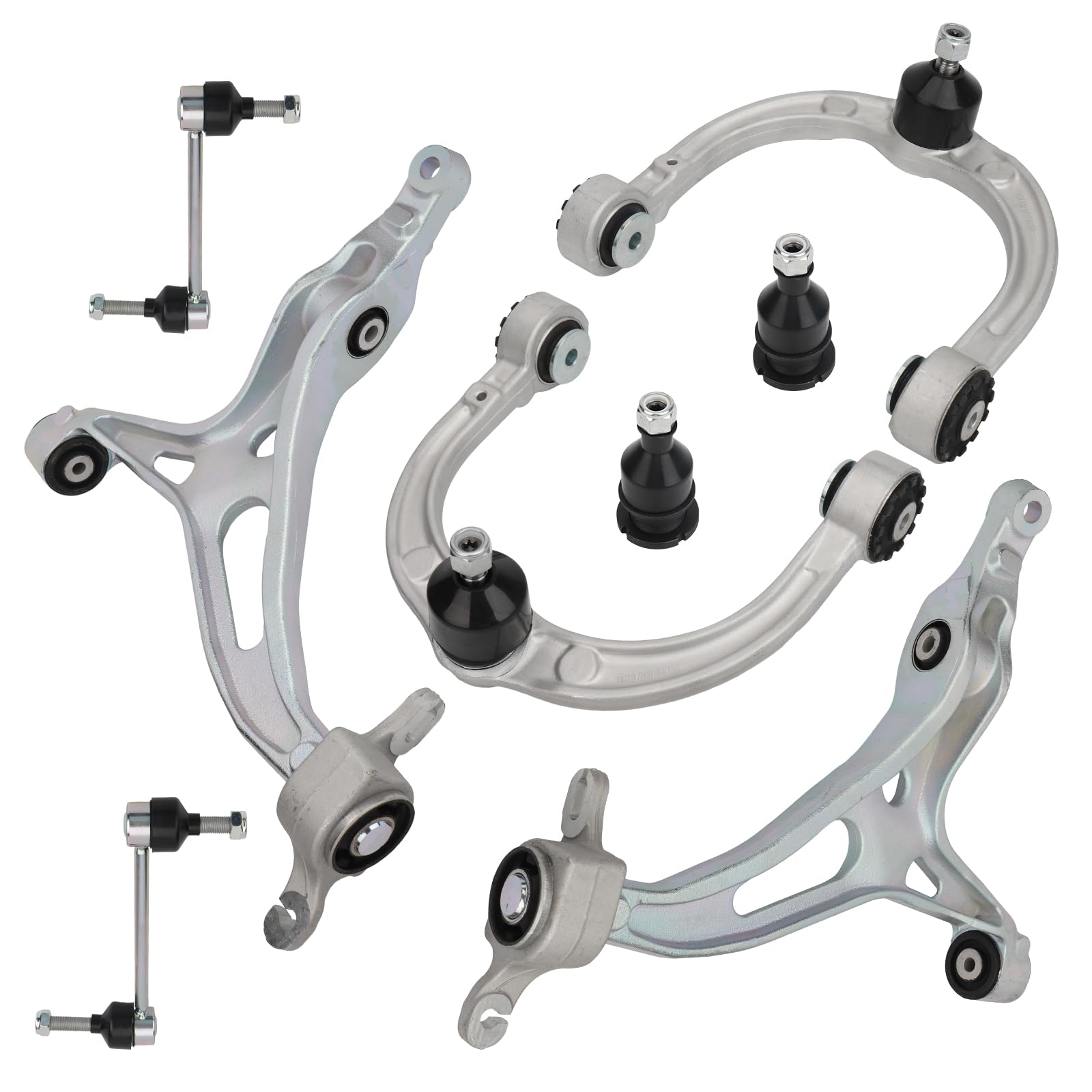 Photo 1 of BRTEC Steering Suspension Kit 2 Front Lower Control Arms 2 Front Upper Control Arms 2 Lower Ball Joints 2 Sway Bar End Links Fit for Mercedes-Benz GL320 GL350 GL450 GL550 ML320 ML350 ML450