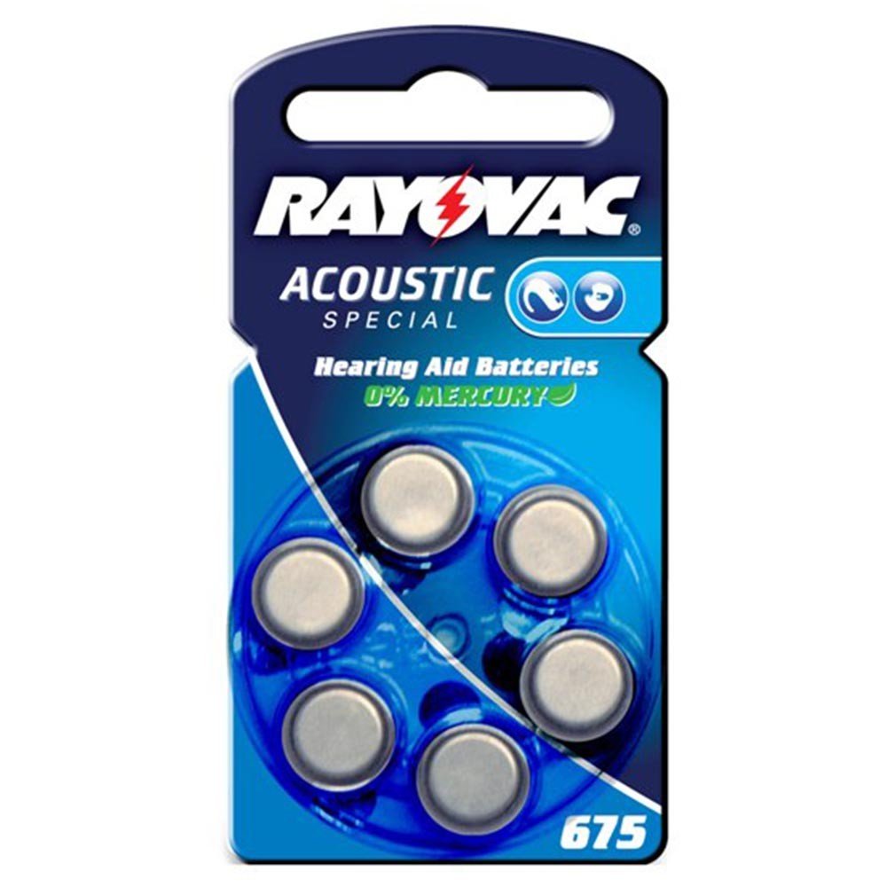 Rayovac Acoustic S. 675 Hörgerätebatterie (PR44) 6er