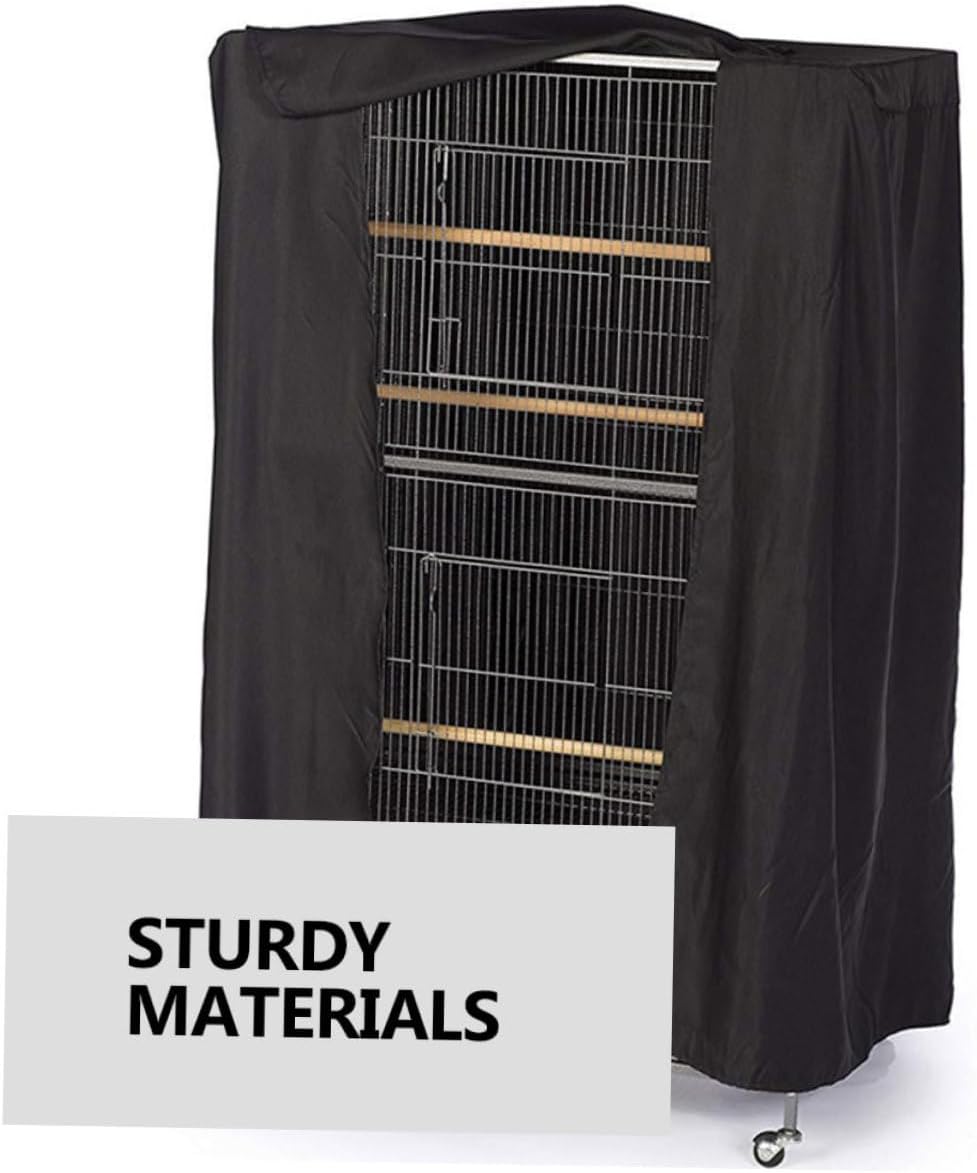 1pc Birdcage Cover Black Protective Cover for Bird Cage Breathable Material for Outdoor Use Dust and Light