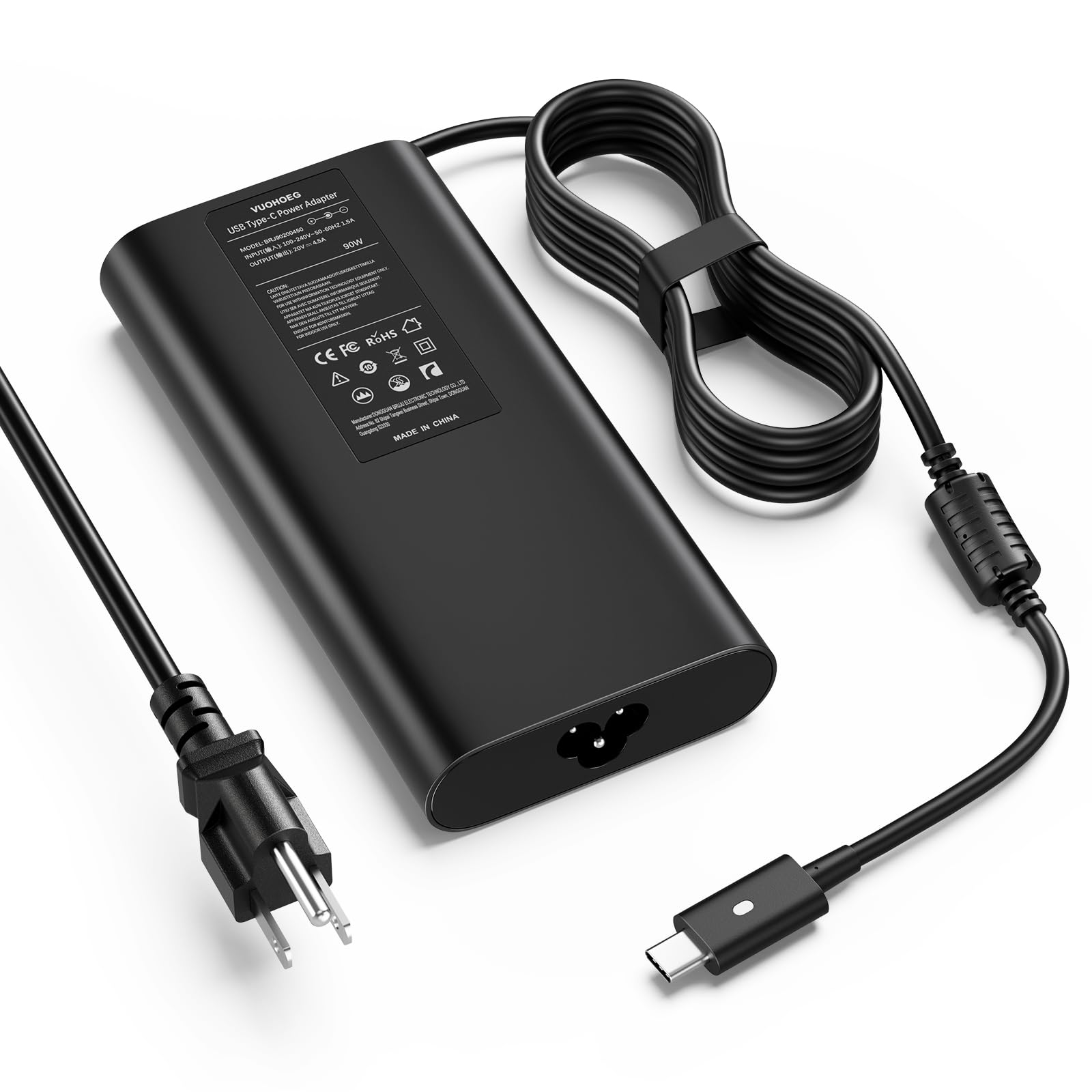 90W/65W Laptop Charger For Dell Latitude E7470, Precision M4500, Inspiron 15/17, XPS 15 - Universal AC Power Adapter