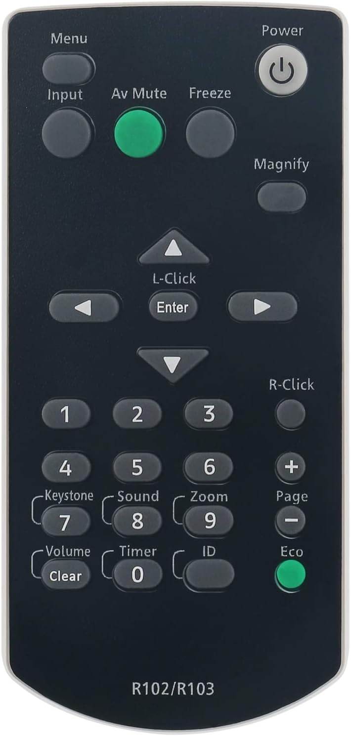 Amazon | WINFLIKE R102 R103 リモコン 交換用 RICOH PJ X3340N PJ WX3340N PJ ...