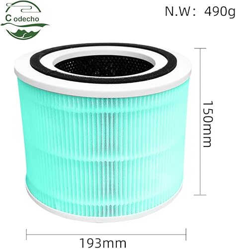 Miniatura 3 de Paquete de 2 filtros de repuesto Core 300 filtros de repuesto para purificador de aire, filtro de purificador de aire True Hepa Core 300 RF True