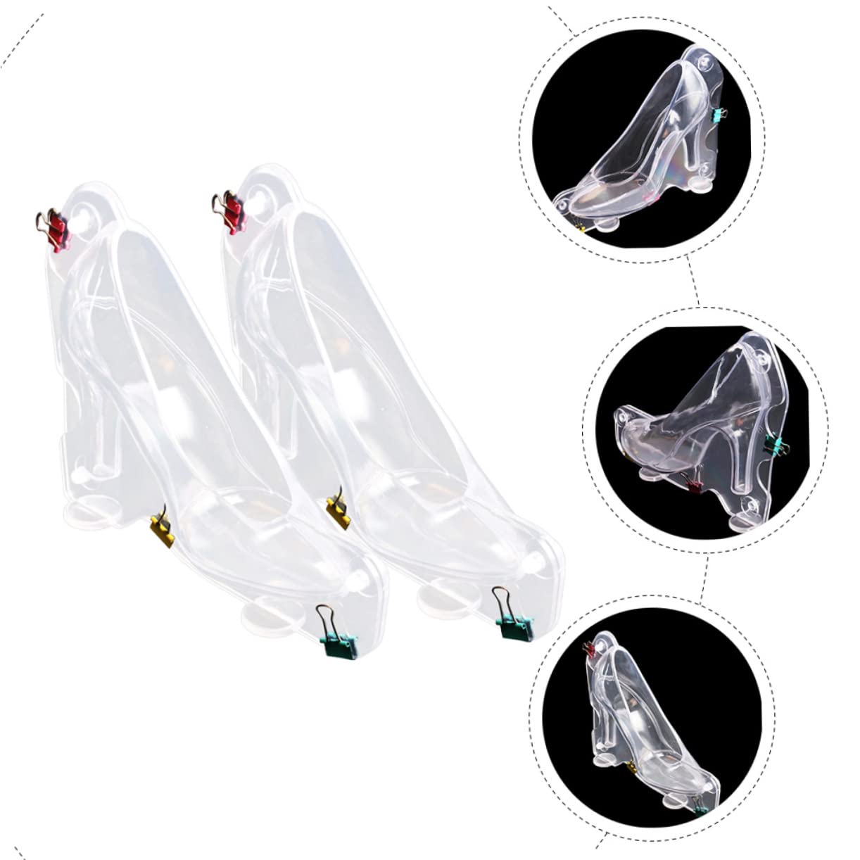TOYANDONA 6stücke Hochwertige Transparente Schokoladenform Für Pralinen Form Von High-heels Wiederverwendbare Kunststoffform Für Süßigkeiten Desserts Und Backen