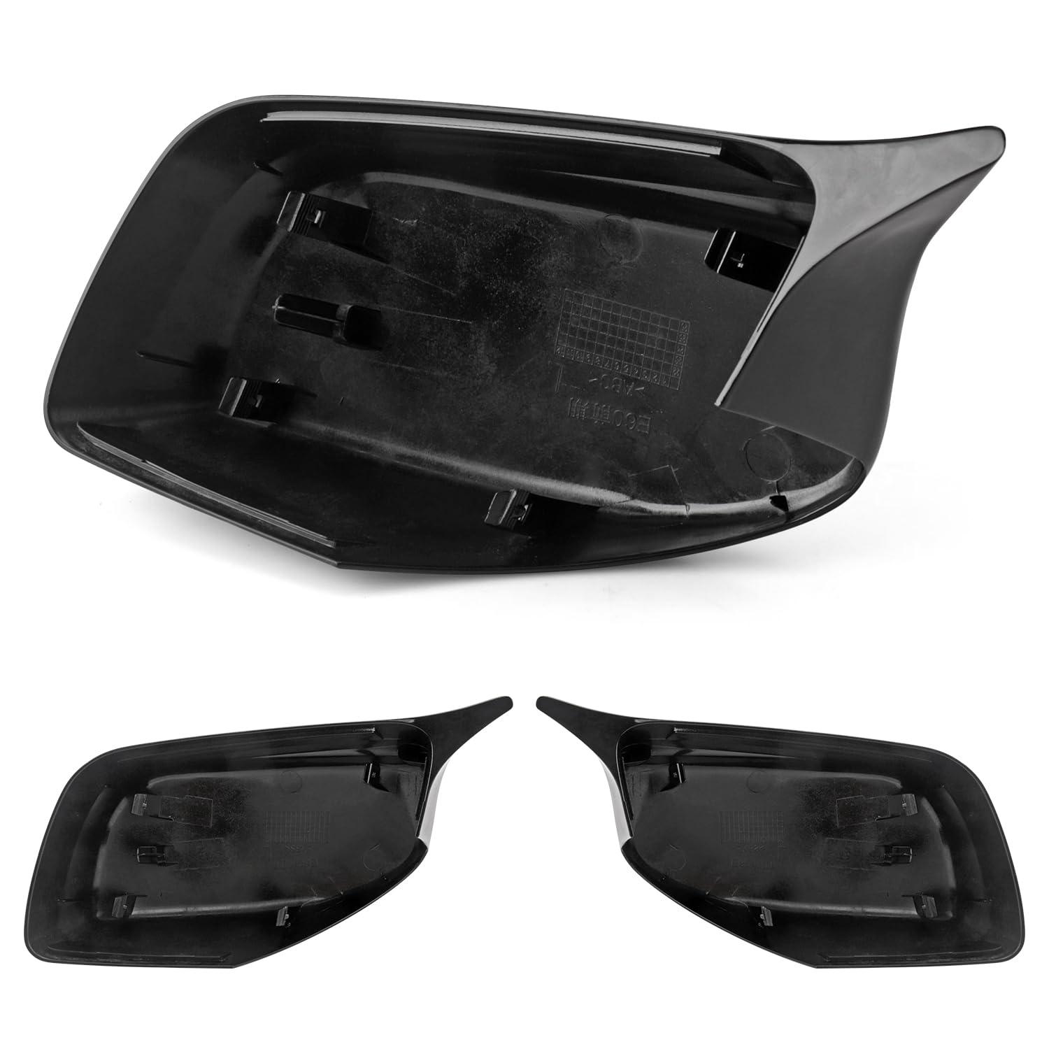 Tappi per Specchietto Retrovisore Auto per Porta Laterale Accessori Compatibile con BMW E63 E64 630ci 630i 5 series E60 E61 520i 523i 525i, Specchietto Retrovisore, Fibra di Carbonio, 1 Paio