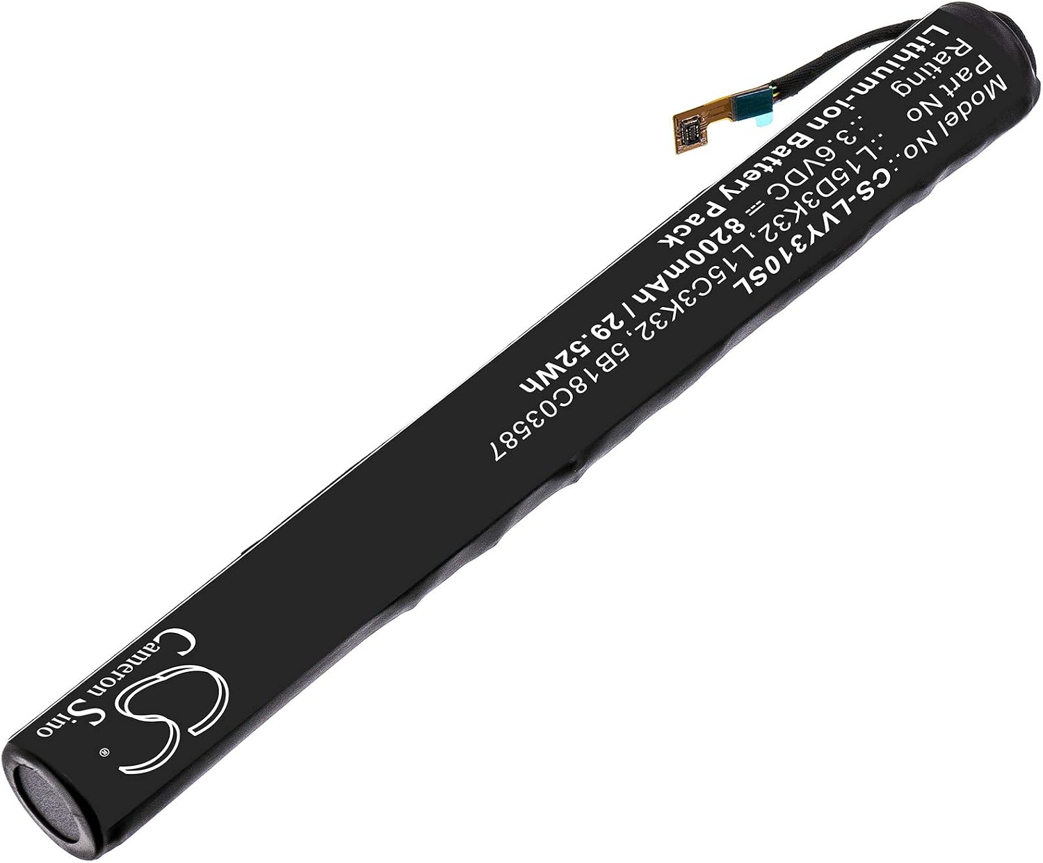 8200mAh / 29.52Wh Battery for Yoga Tab 3 10, YT3-X50, YT3-X50F, YT3-X50M, ZA0H0029GB, ZA1N0039NZ PN: 5B18C03587, L15C3K32, L15D3K32