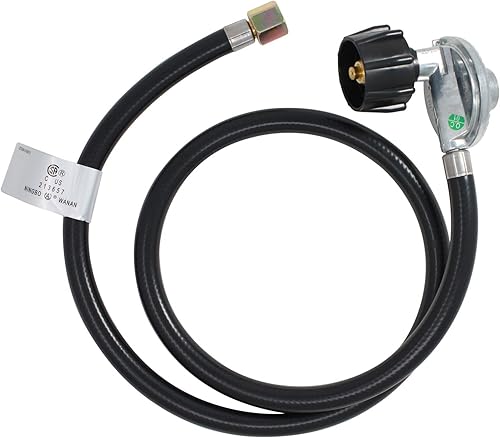 Miniatura 4 de Piezas de repuesto para manguera reguladora de propano para parrilla de gas BBQ para Weber GENESIS E-310 LP (2009) - Regulador y manguera