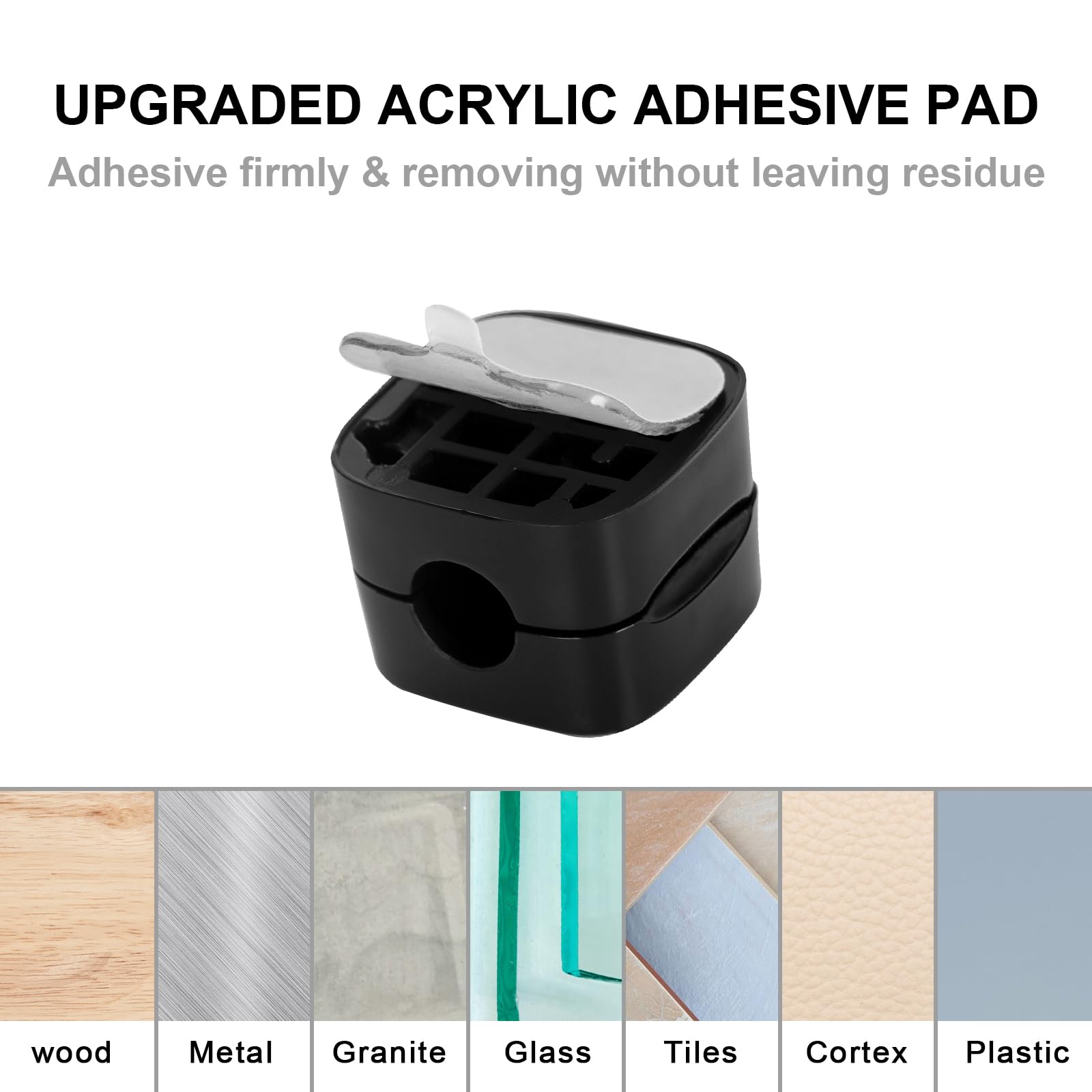 6 Pcs Mini Attache Cable Adhesif,Range Cable Bureau,Accroche Cable, Organisateur De Câbles,Support De Câbles,Organisateur, Chargement Et Gestion Des Câbles USB Pour La Maison,la Voiture (Noir