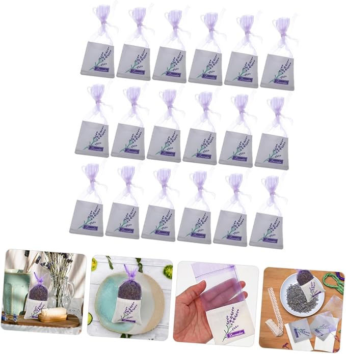 50 Bolsas de Organza Lavanda Zerodeko para Té y Especias miniatura 9