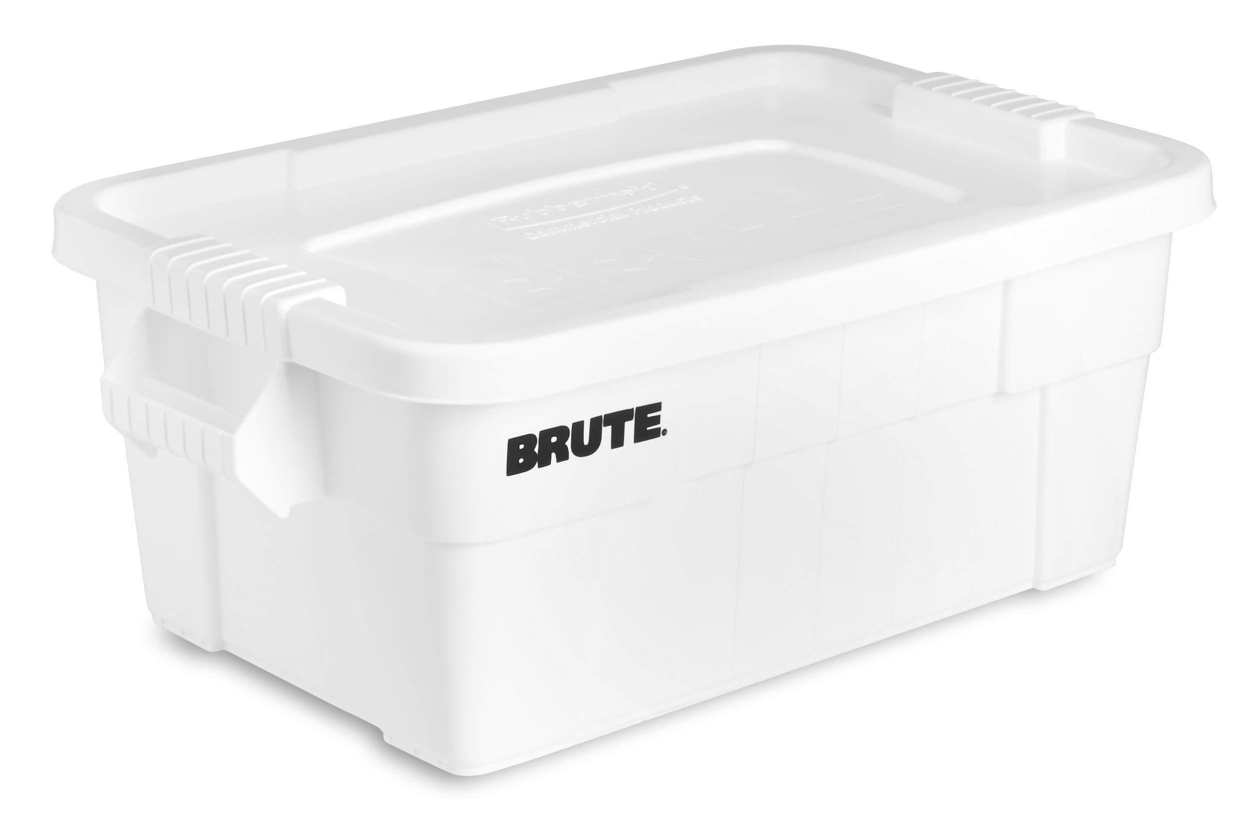 Rubbermaid 53L BRUTE Tote with Lid - White