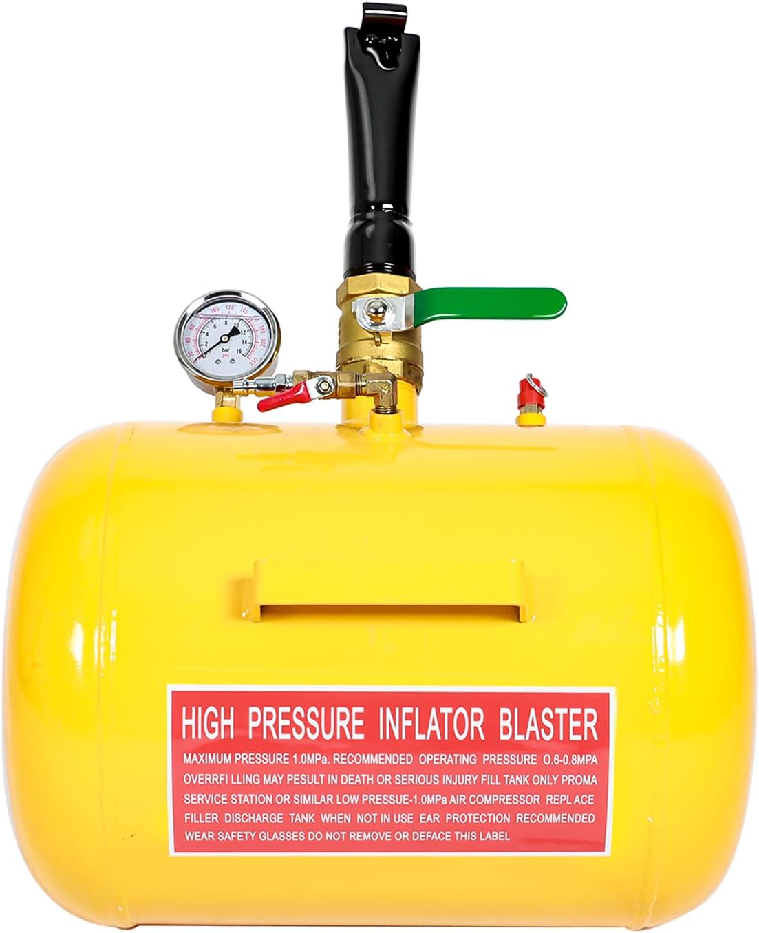 BLACKHORSE-RACING 7.5 Gallon Air Tire Bead Seater - Blaster Tool Seating Inflator w/Gauge Car Truck ATV Tank Heavy Duty