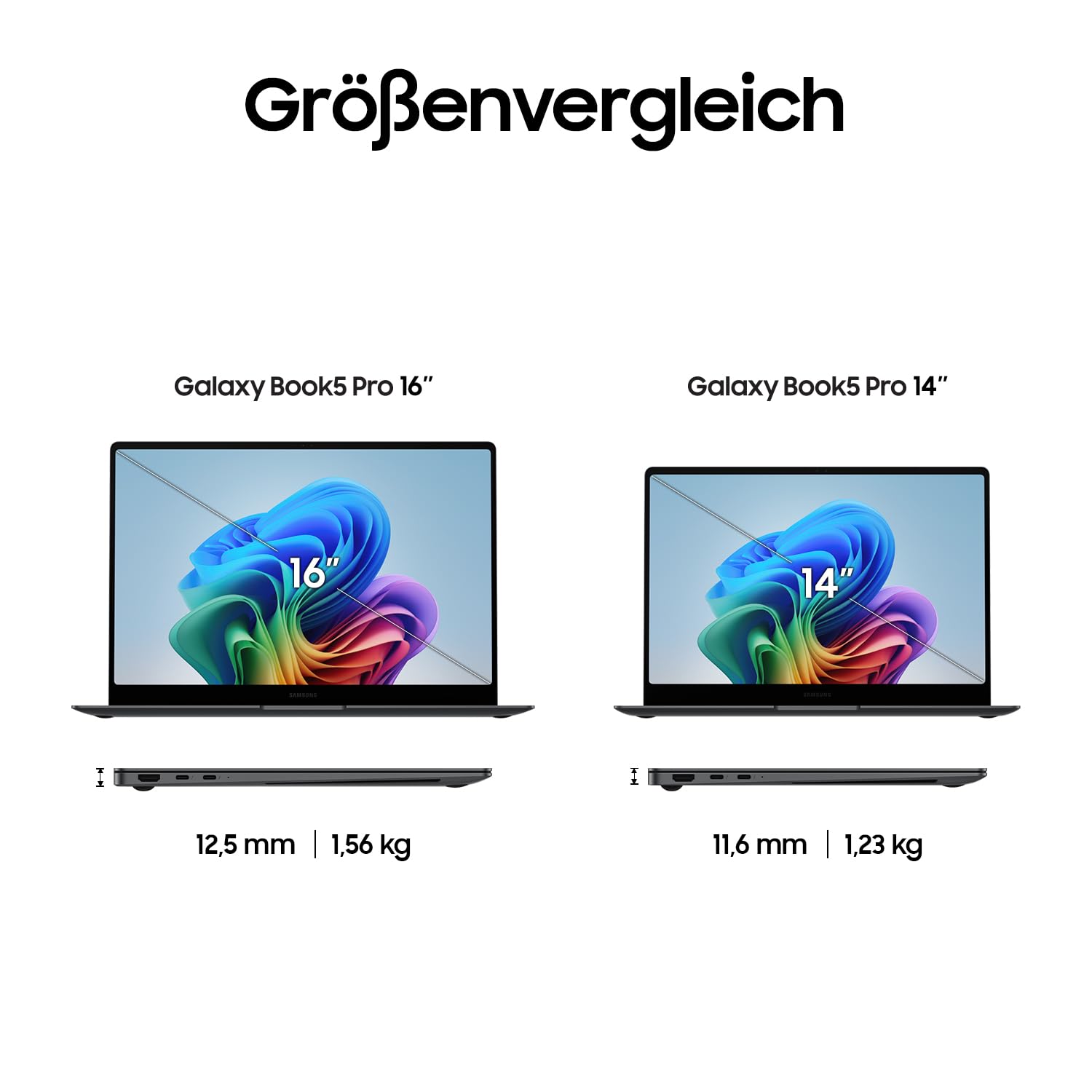 Samsung Galaxy Book5 Pro AI-Laptop, 16-Zoll-Display, AI-Notebook mit Intel Core Ultra 5 Prozessor, 16 GB RAM, 512 GB Speicher, Copilot+ PC, Moonstone Gray, 3 Jahre Herstellergarantie