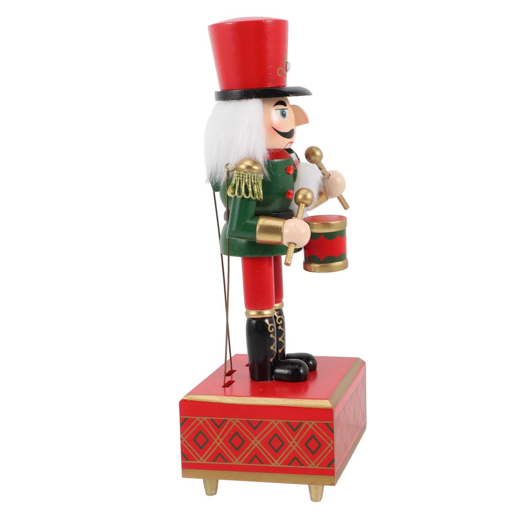 NUOBESTY Carillon in Legno per Natale Decorazione da Tavolo con Funzione di Riproduzione Musicale per Festa Natalizia e Regali Unici