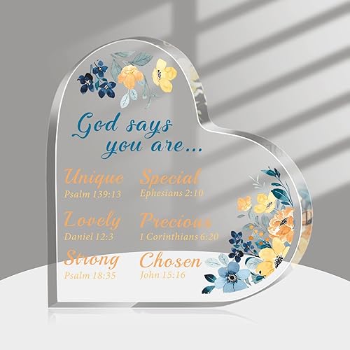 Regalos cristianos inspiradores para mujeres, regalo del día de San Valentín para su hija de mamá, versículo bíblico, regalos religiosos para